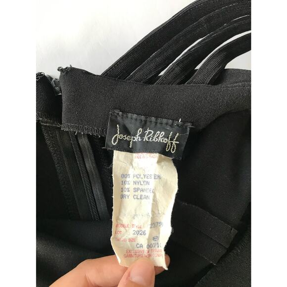 Joseph Ribkoff Black Bodycon Dress Size 8 - Picture 9 of 10